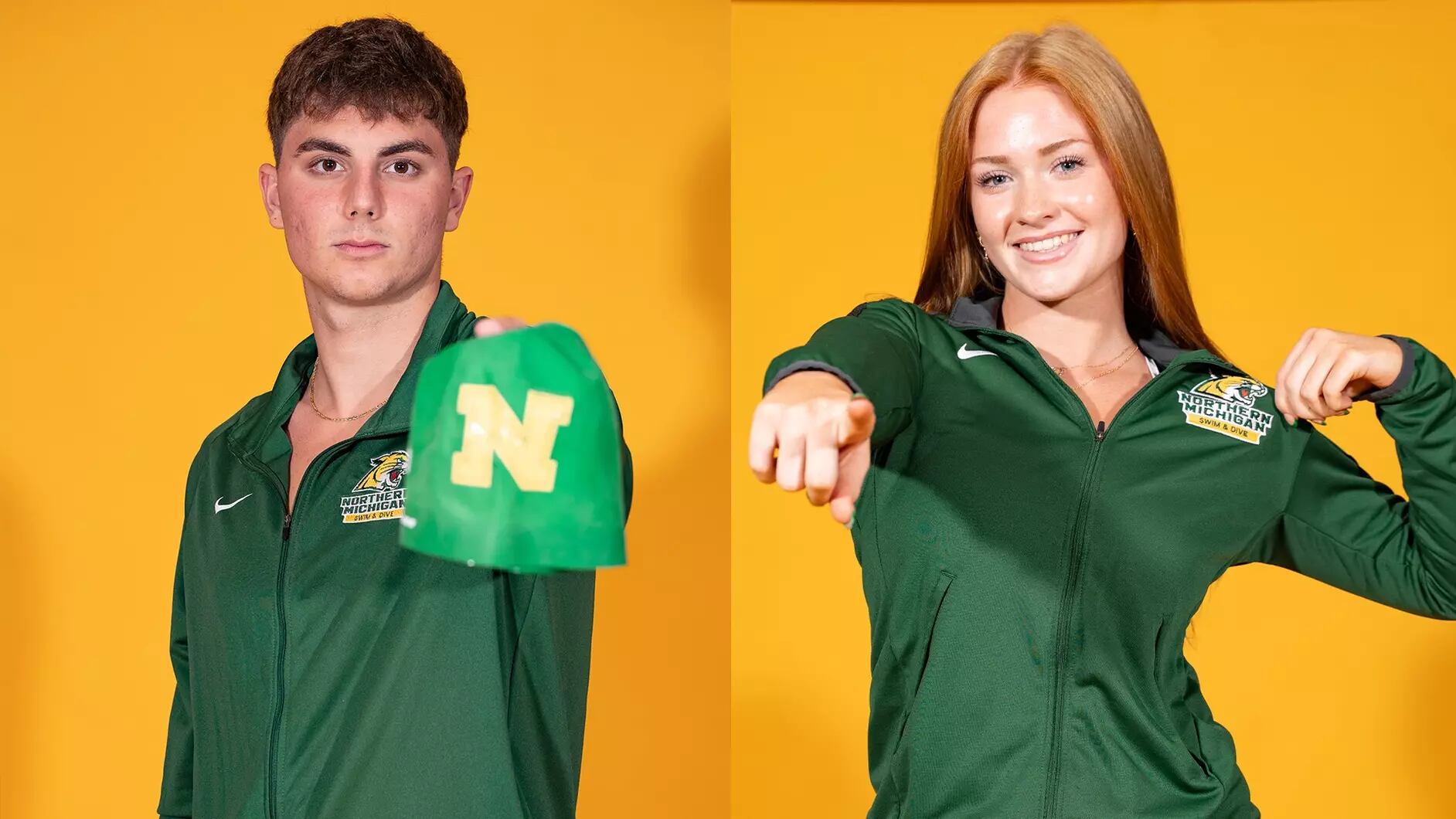 NMU Swimmers Ballardin and Pierce Named GLIAC Swimmers of the Week