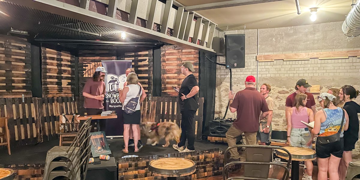 ‘Old Time Hawkey’ signs books at Ore Dock Brewing Co.
