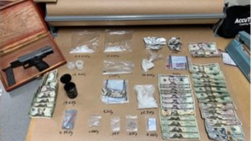 Drugs, cash were seized during the search warrant.