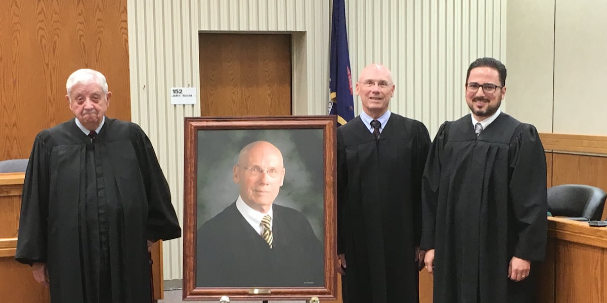 Judge Bert Rice Retired judge's portrait unveiled in Escanaba