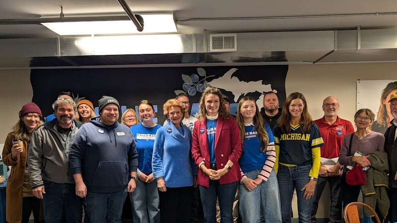Callie Barr and Debbie Stabenow in Marquette