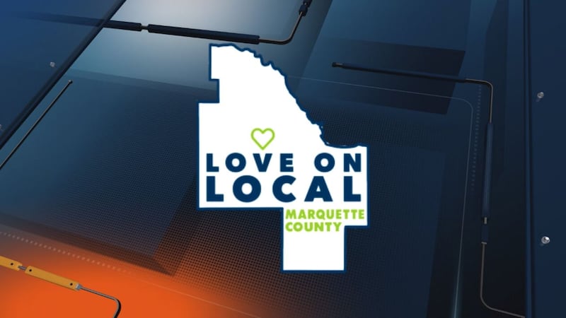 ('Love on Local' Marquette County logo)
