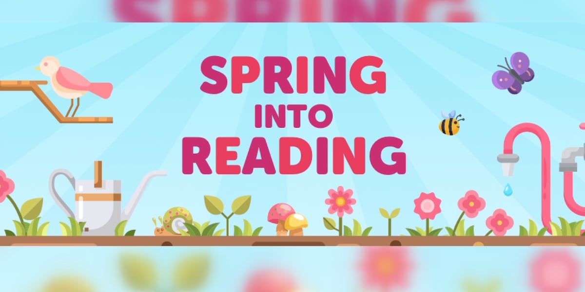 Spring Into Reading Signs Ishpeming Carnegie Public Library hosts spring into reading challenge