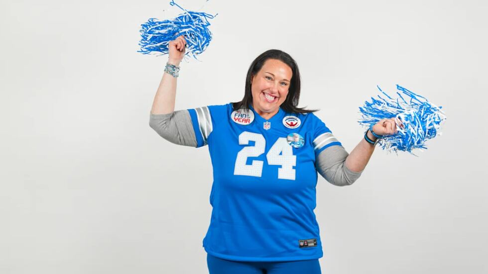2024 Fan of the Year - Megan Stefanski photographed on October 27, 2024. (Jeff Nguyen/Detroit...