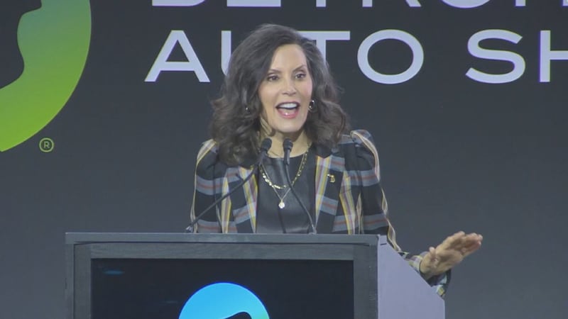Michigan Gov. Gretchen Whitmer on Thursday spoke about the auto industry, Michigan's economy...
