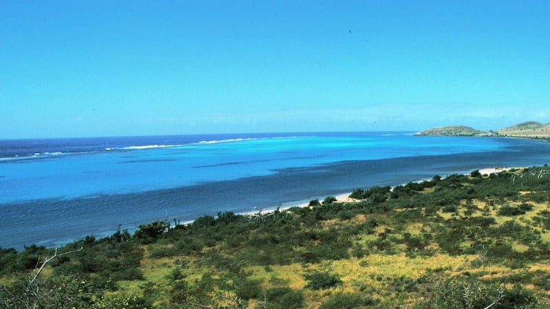FILE - The south coast of St. Croix in the U.S. Virgin Islands.