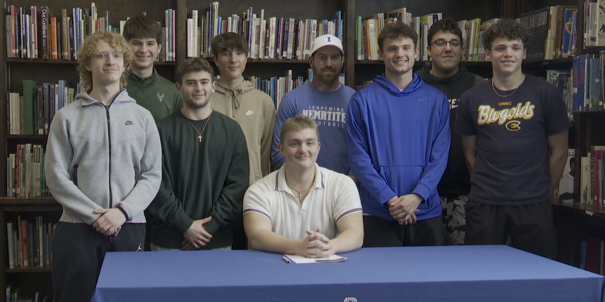 Uwec Letters Ishpeming Senior signs letter of intent with University of Wisconsin ...