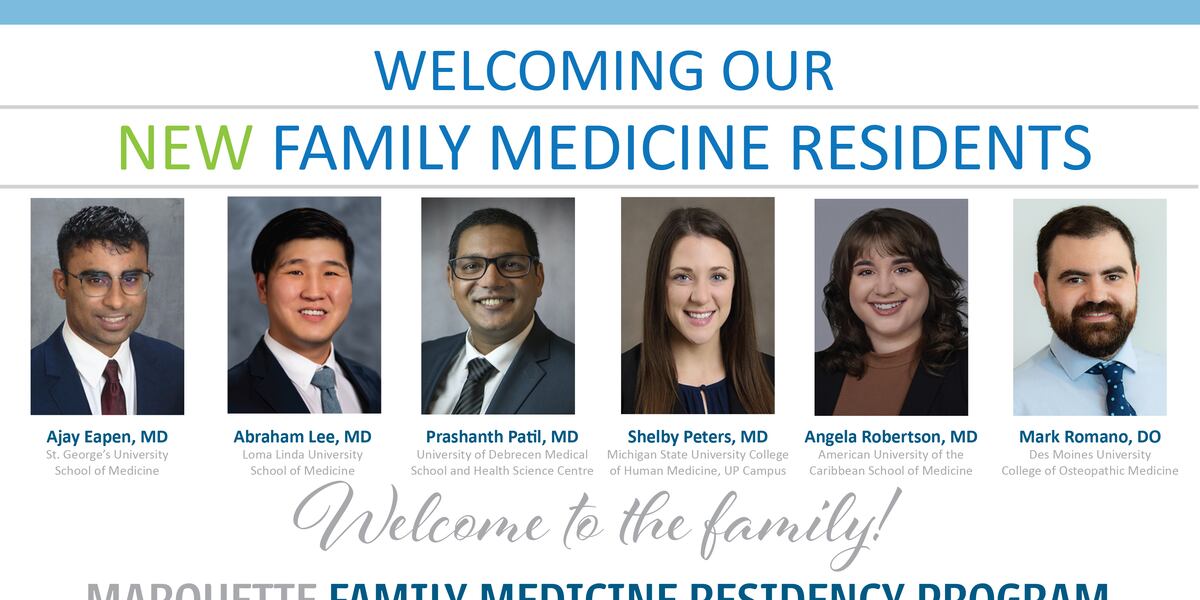 Bronte Remsik Six new residents have joined the Marquette Family Medicine Residency ...