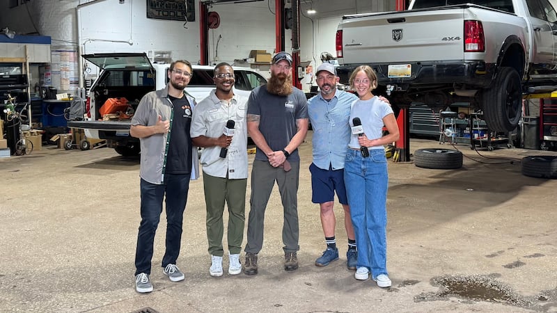 Jon's Auto welcomed UMT into the shop for a lesson in car maintenance.