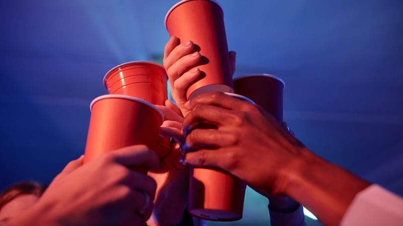 Officers said they found more than 100 minors at the home drinking alcohol.