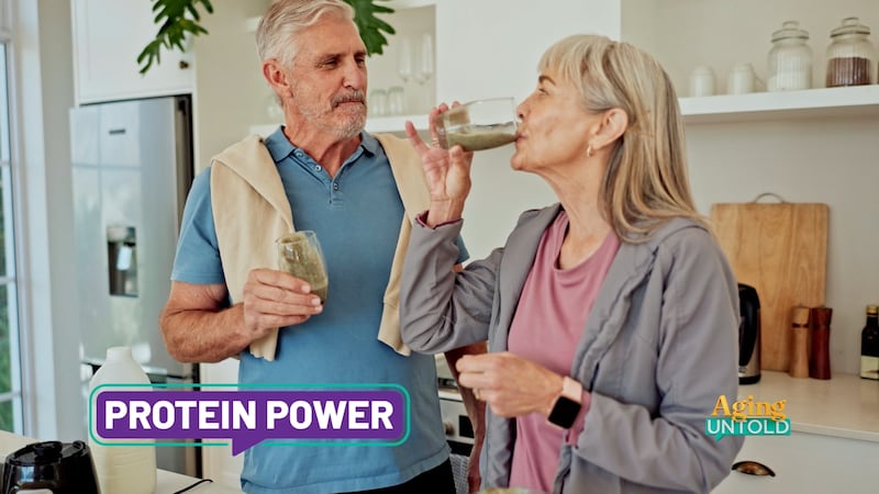 Dr. Rhea Rogers said protein is the raw building blocks that your body is using for muscle.