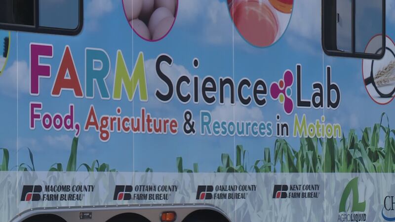 Farm Science Lab Boot Mobile FARM Lab visits Cherry Creek Elementary in Chocolay Township