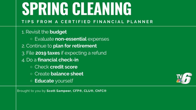 Financial spring cleaning, tips from a certified financial planner Financial spring cleaning, tips from a certified financial planner