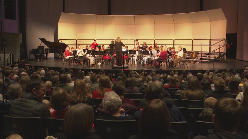 Dozens of families and friends dropped by the Rozsa Center Friday for the concert.