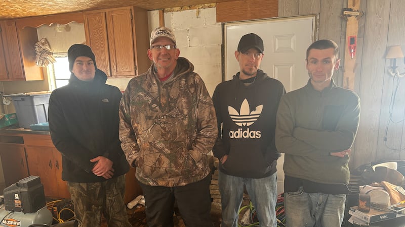 From left: Braidyn Kunick, Pete Sliter, Johnny Hoff and Donald Savard