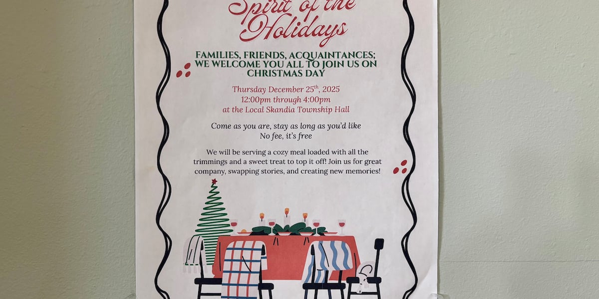 Free community meal to take place on Christmas Day in Skandia
