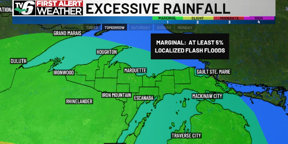 FIRST ALERT: Marginal flash flood potential, stormy finish to July
