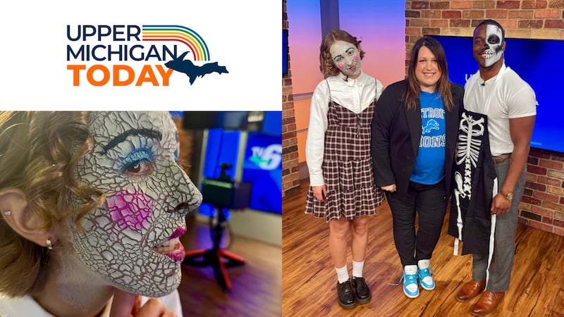 Fresh Coast Beauty Owner Jessica Mariin demonstrated spooky special effects makeup on Upper...