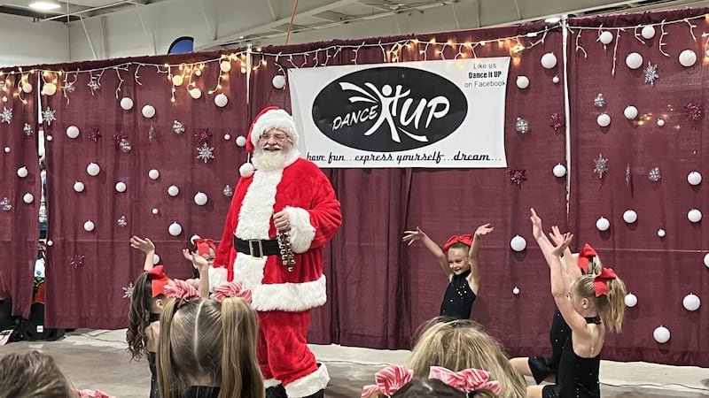 Santa Claus joins Dance It Up! for a performance.