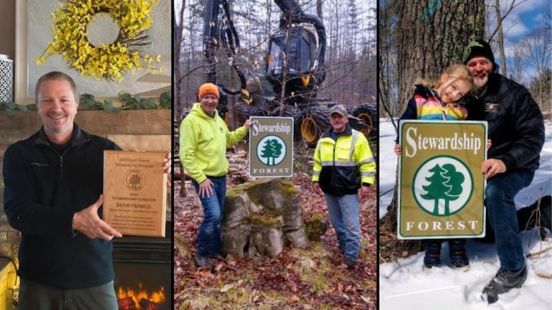 The 2021 Stewardship Forester is Dean Francis of Upper Michigan Land Management & Wildlife...