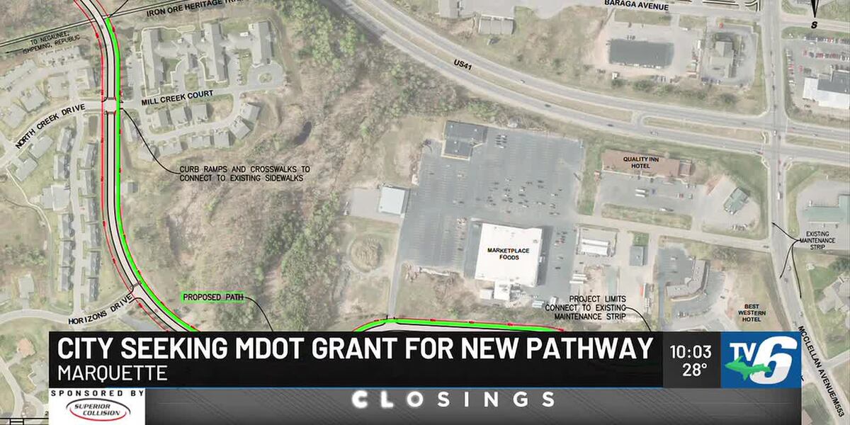 Mdot R Marquette City Commission seeking MDOT grant for non-motorized pathway