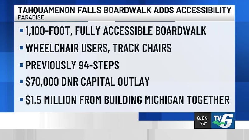 Tahquamenon Falls State Park increases accessibility to Upper Falls