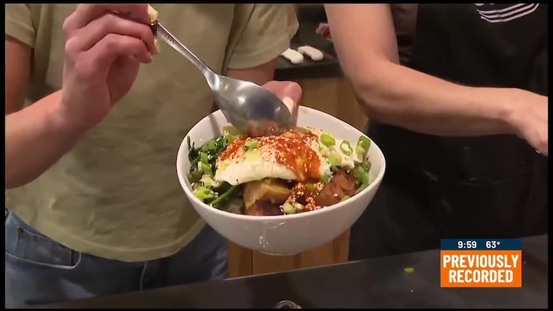 UMT plates and tries the finished bibimbap dish. Spoiler alert: the taste test passed with...