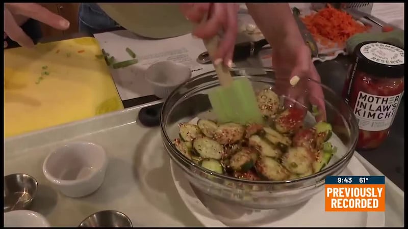 Upper Michigan Today finishes up the flavorful cucumber salad with the Marquette Food Co-op.