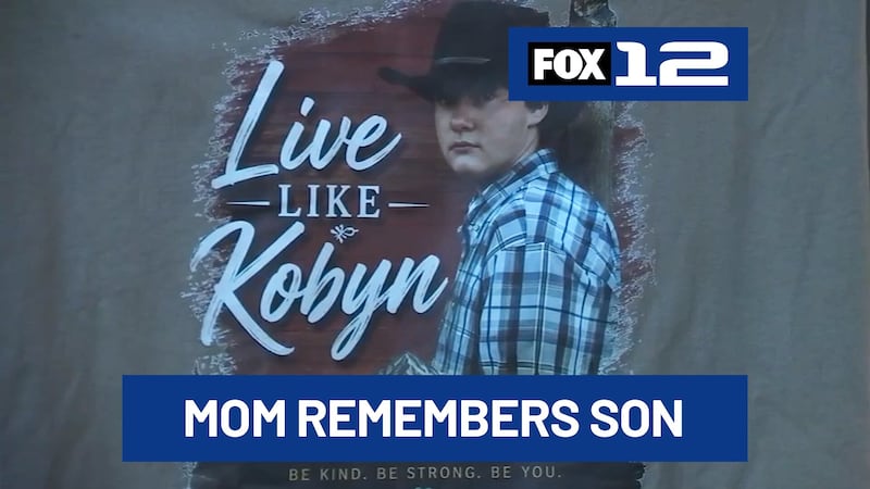 Heartfelt messages, crosses, candles, and flowers honoring 16-year-old Kobyn McClure have...