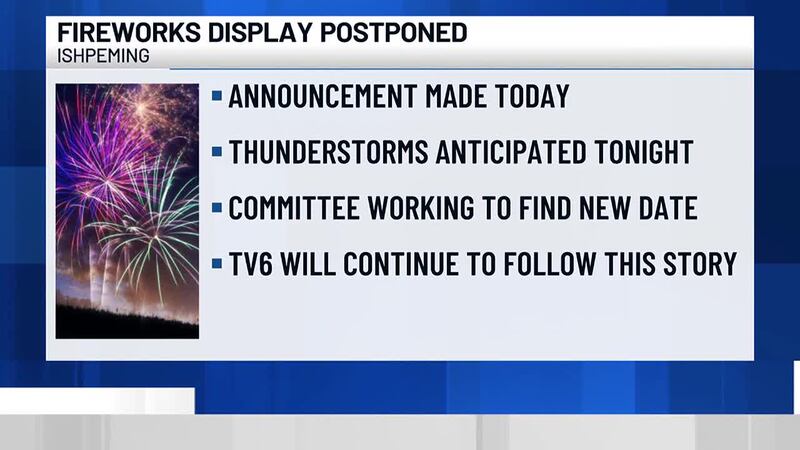 In a Facebook post, organizers announced that a fireworks company advised the committee to...