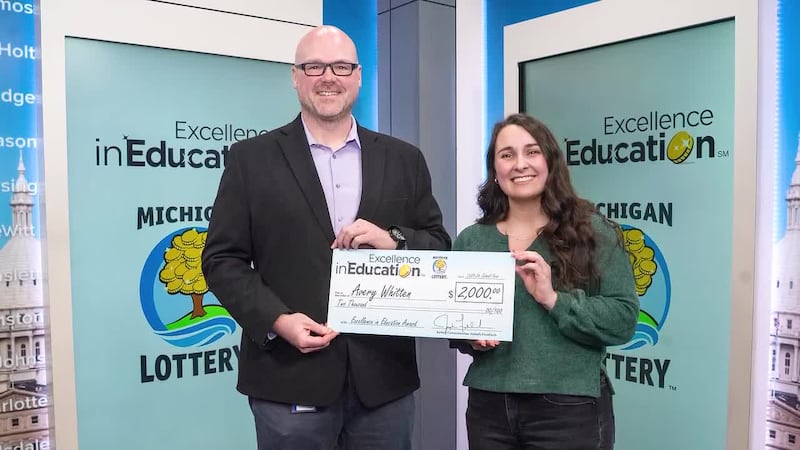 This week’s Michigan Lottery Excellence in Education winner is Avery Whitten from Linden High...