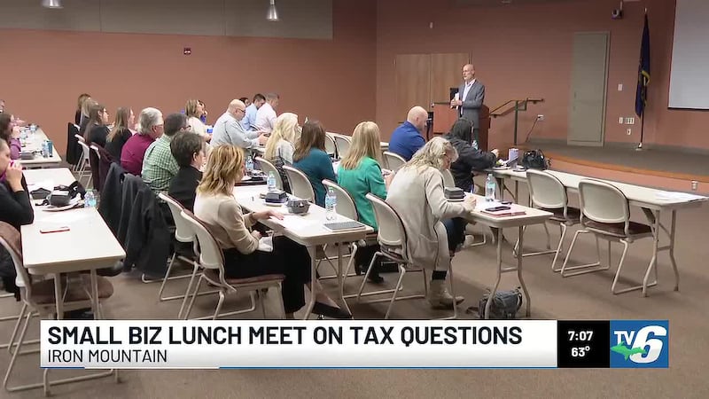 Shane Ellison, CPA, CGMA Partner presents to Dickinson County Small Businesses on the 2026 tax...