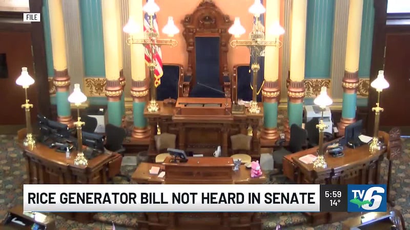 RICE generator bills not heard in last Senate meeting